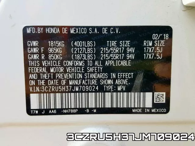 3CZRU5H37JM709024 фото 2