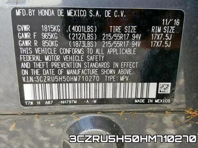 3CZRU5H50HM710270 фото 2