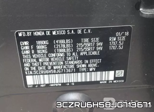 3CZRU6H58JG713671 фото 10