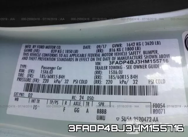 3FADP4BJ3HM155716 фото 10