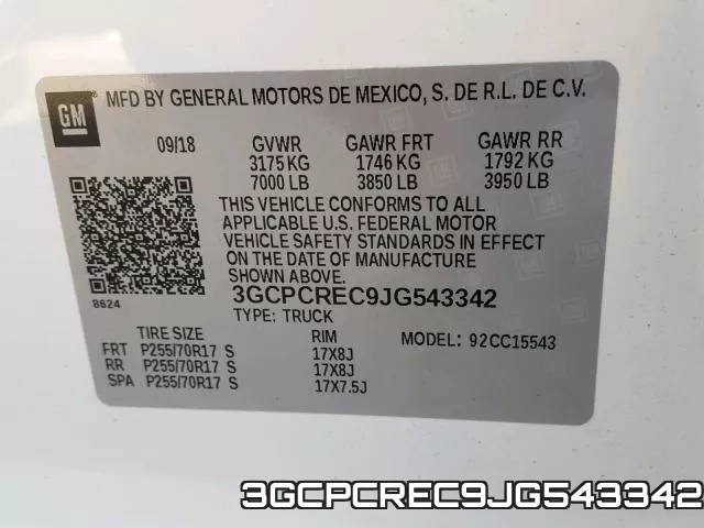 3GCPCREC9JG543342 фото 2