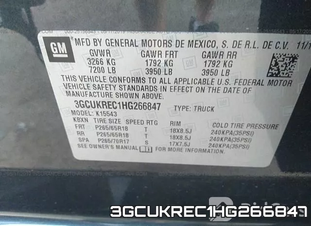 3GCUKREC1HG266847 фото 10