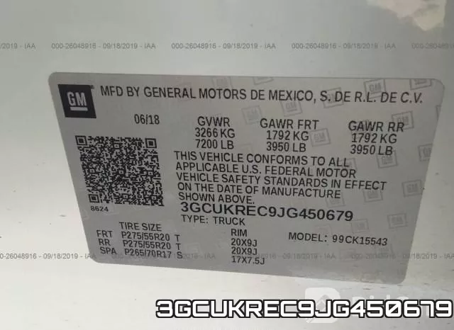 3GCUKREC9JG450679 фото 10