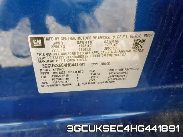 3GCUKSEC4HG441891 фото 2
