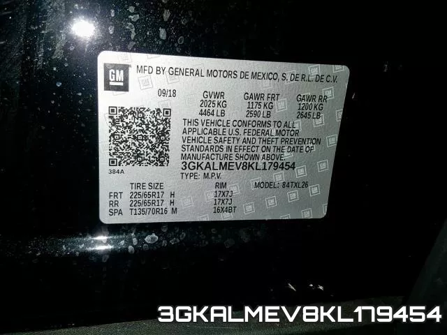 3GKALMEV8KL179454 фото 2
