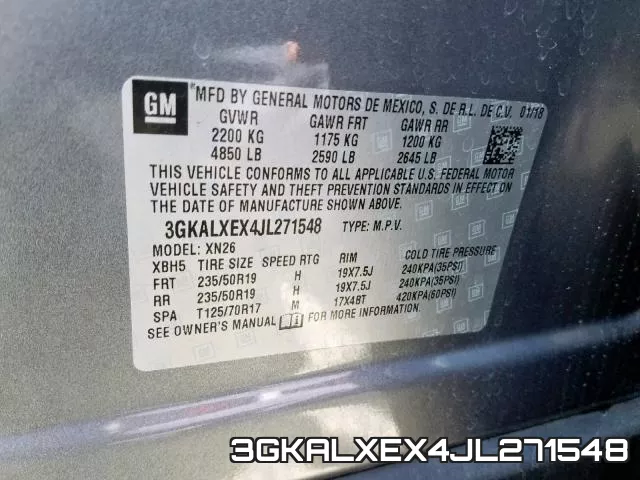 3GKALXEX4JL271548 фото 2