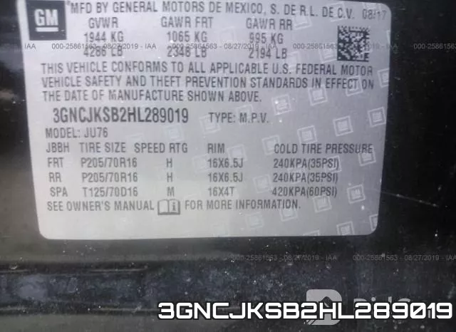 3GNCJKSB2HL289019 фото 10