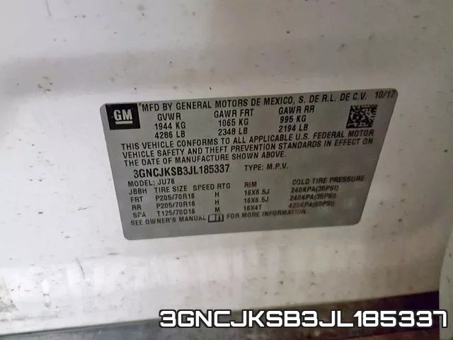 3GNCJKSB3JL185337 фото 2
