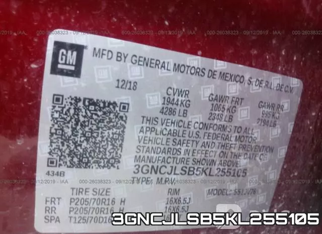 3GNCJLSB5KL255105 фото 10
