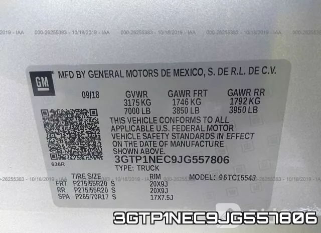 3GTP1NEC9JG557806 фото 10