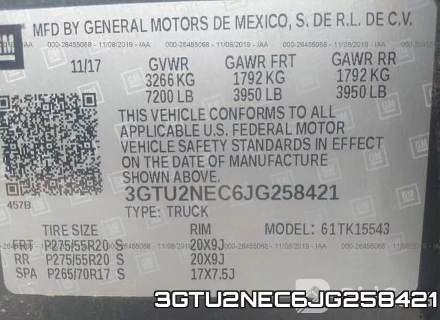3GTU2NEC6JG258421 фото 10