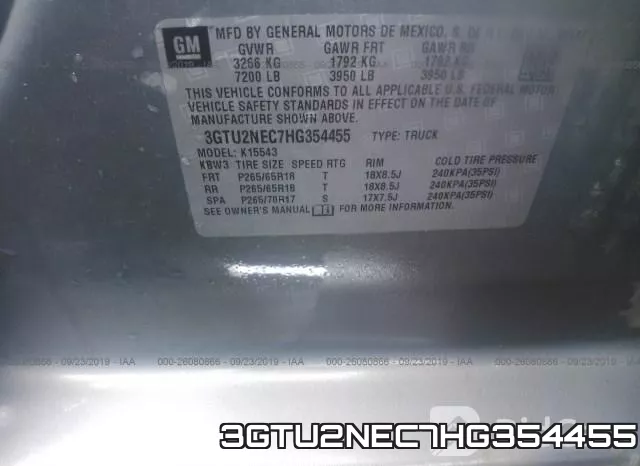 3GTU2NEC7HG354455 фото 10