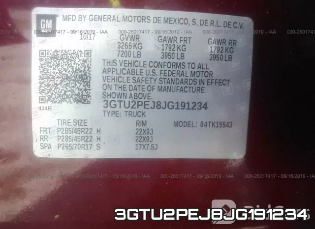 3GTU2PEJ8JG191234 фото 9