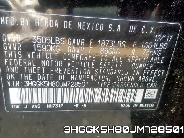3HGGK5H80JM728501 фото 2