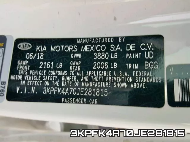 3KPFK4A70JE281815 фото 2