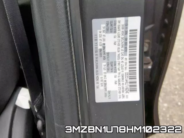 3MZBN1U78HM102322 фото 2