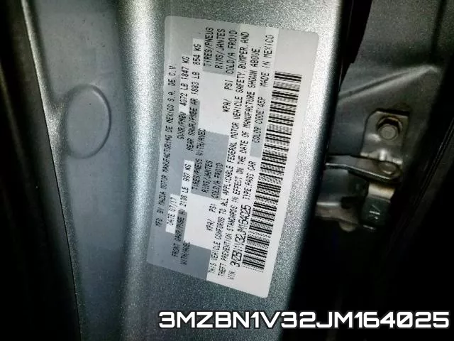 3MZBN1V32JM164025 фото 2