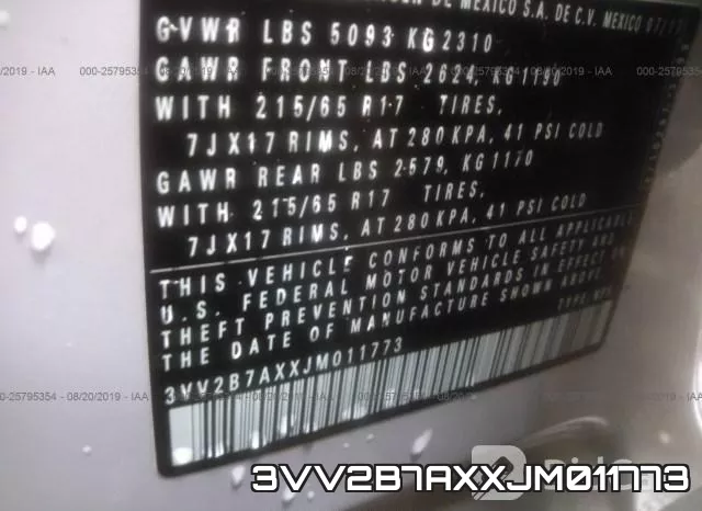 3VV2B7AXXJM011773 фото 10