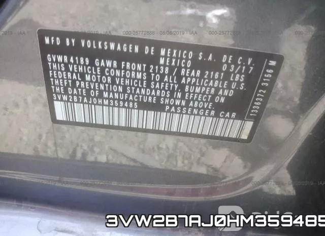 3VW2B7AJ0HM359485 фото 10