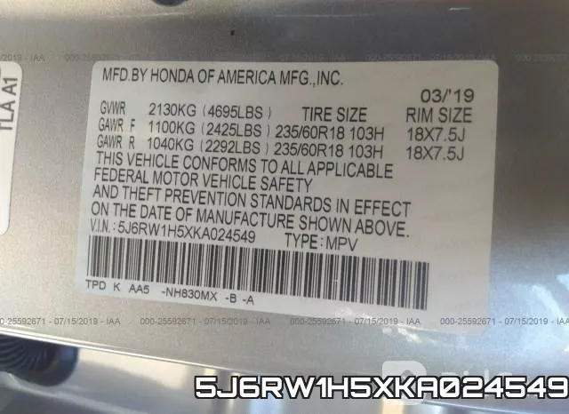 5J6RW1H5XKA024549 фото 10