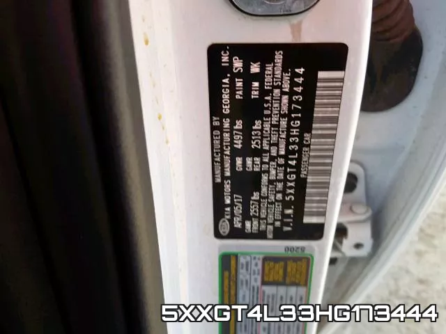 5XXGT4L33HG173444 фото 2