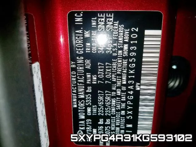 5XYPG4A31KG593102 фото 2