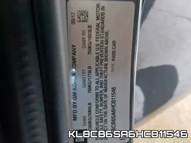 KL8CB6SA6HC811546 фото 2