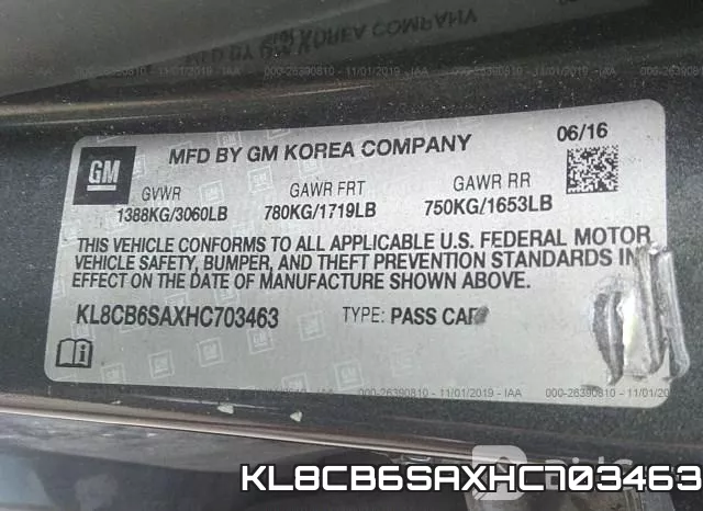 KL8CB6SAXHC703463 фото 8