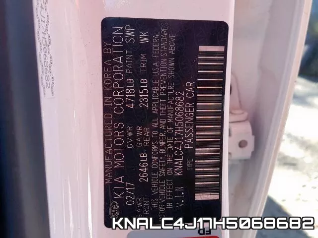 KNALC4J17H5068682 фото 2