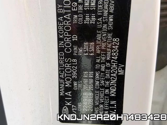 KNDJN2A20H7483428 фото 2