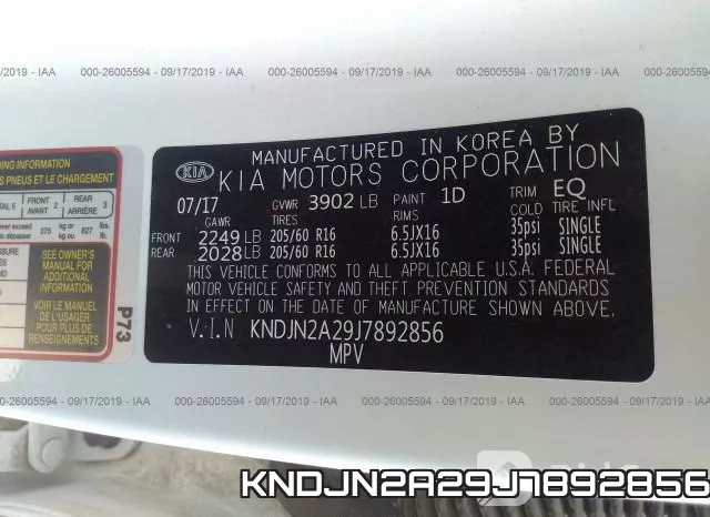KNDJN2A29J7892856 фото 10