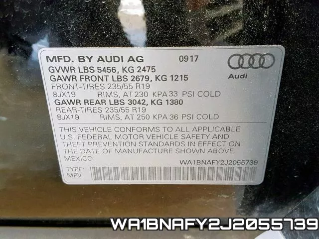WA1BNAFY2J2055739 фото 2