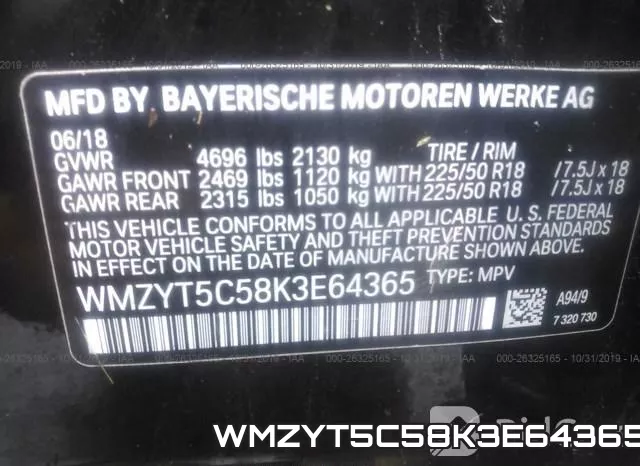 WMZYT5C58K3E64365 фото 10