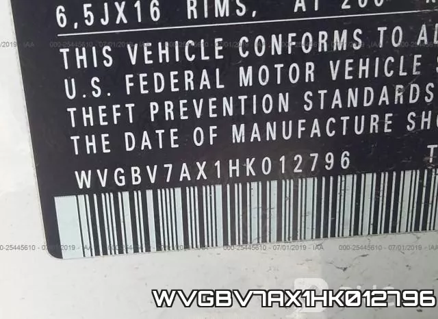 WVGBV7AX1HK012796 фото 10