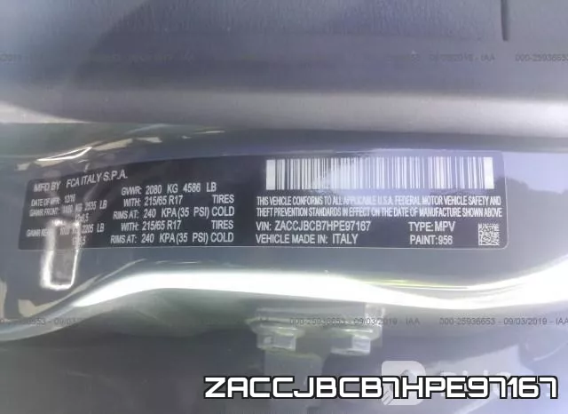 ZACCJBCB7HPE97167 фото 9