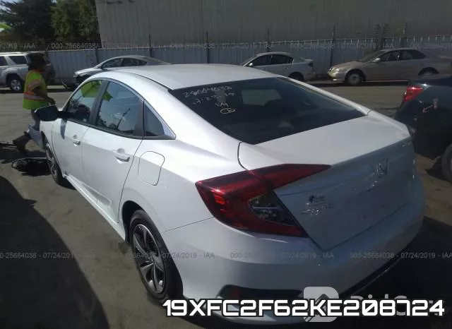 19XFC2F62KE208724 фото 4
