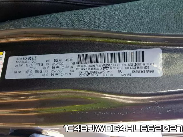1C4BJWDG4HL662027 фото 2