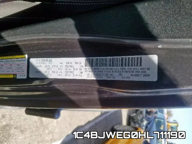 1C4BJWEG0HL711190 фото 2
