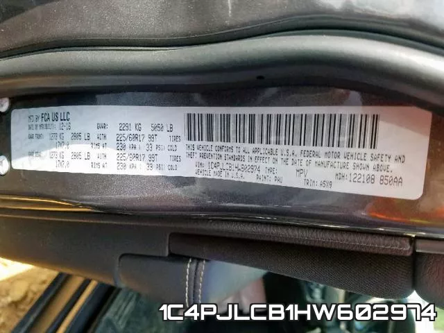 1C4PJLCB1HW602974 фото 2