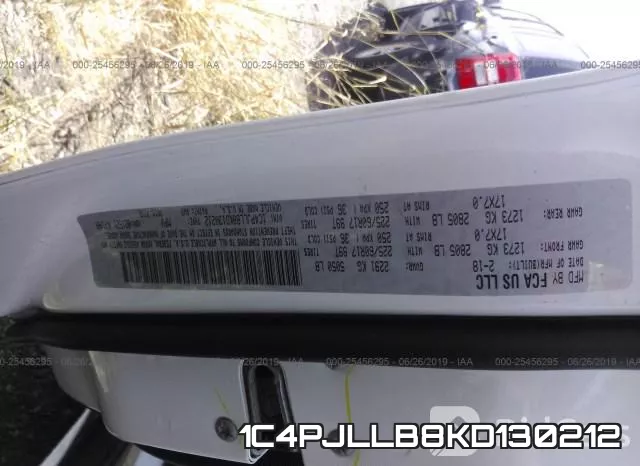 1C4PJLLB8KD130212 фото 10