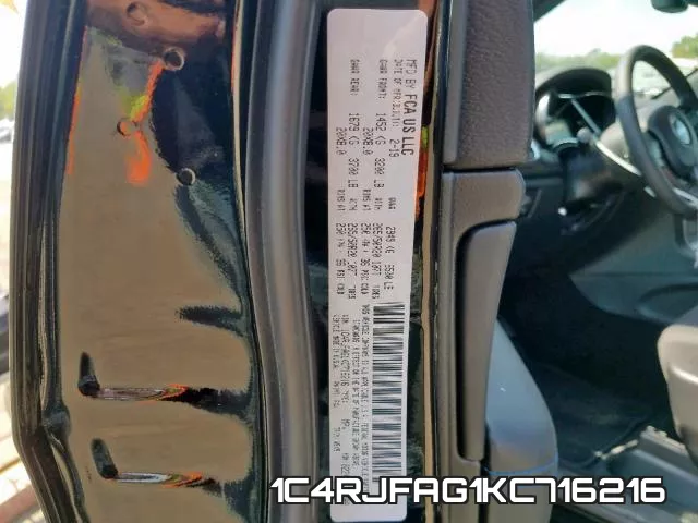 1C4RJFAG1KC716216 фото 2
