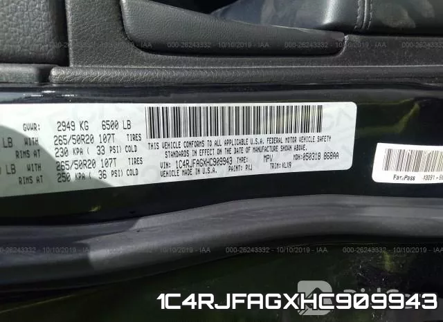1C4RJFAGXHC909943 фото 10