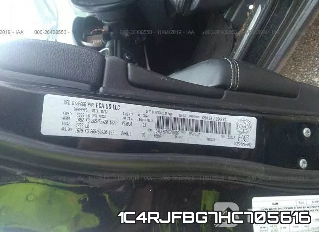 1C4RJFBG7HC705616 фото 10