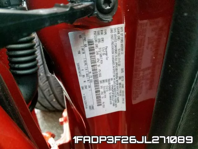 1FADP3F26JL271089 фото 2