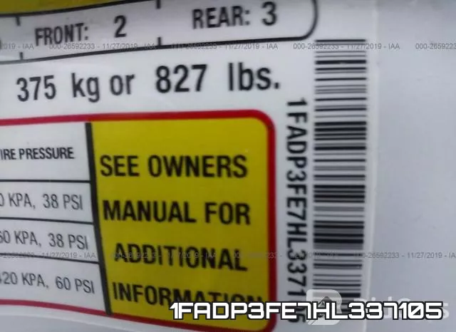 1FADP3FE7HL337105 фото 10