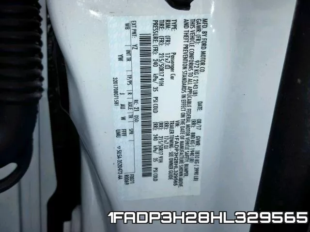 1FADP3H28HL329565 фото 2