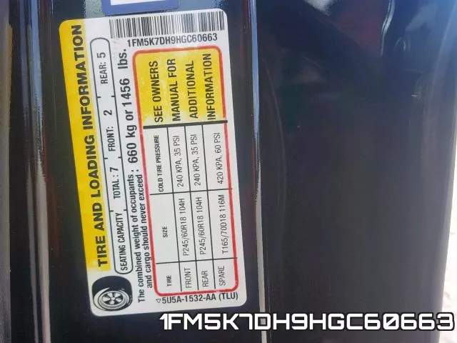 1FM5K7DH9HGC60663 фото 2