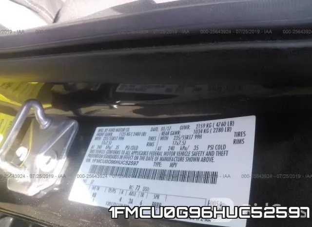 1FMCU0G96HUC52597 фото 10