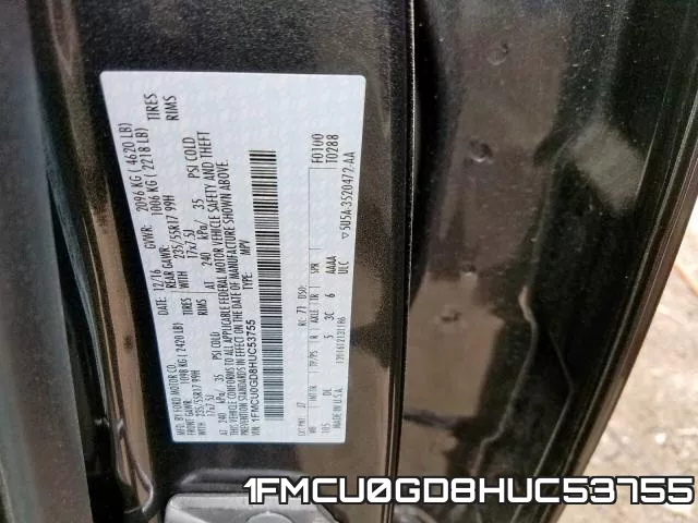 1FMCU0GD8HUC53755 фото 2