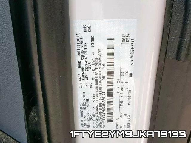 1FTYE2YM9JKA79133 фото 2